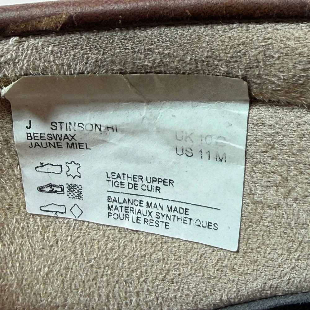 Clarks Stinson Hi Mens 11 Beeswax Brown Leather Moc Toe Chukka Boots 26063364